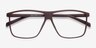 Deluxe Coffee PlasticEyeglass Frames from EyeBuyDirect, Closed View