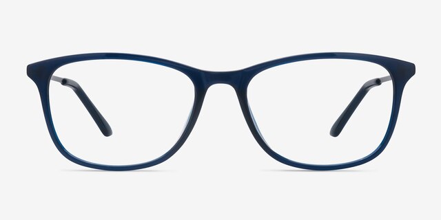 Oliver Navy PlasticEyeglass Frames from EyeBuyDirect, Front View