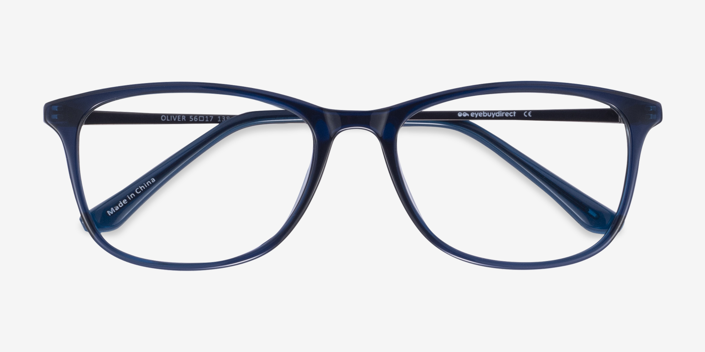 Oliver Rectangle Navy Full Rim Eyeglasses Eyebuydirect