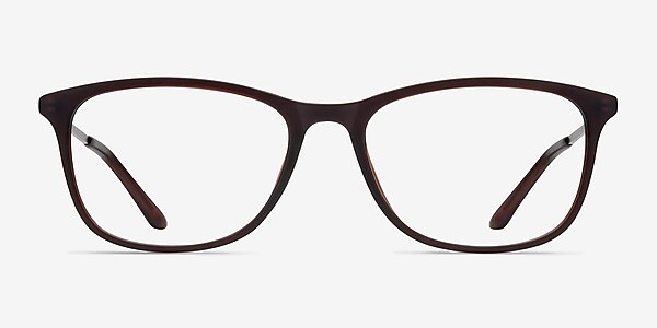 Oliver Matte Brown Plastic Eyeglass Frames