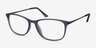 Oliver Matte Gray PlasticEyeglass Frames from EyeBuyDirect, Angle View