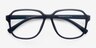 Chuckie Matte Navy PlasticEyeglass Frames from EyeBuyDirect, Closed View