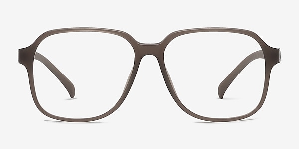 Chuckie Matte Brown Plastic Eyeglass Frames