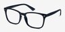 Uptown Navy PlasticEyeglass Frames from EyeBuyDirect, Angle View