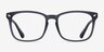 Uptown Matte Gray PlasticEyeglass Frames from EyeBuyDirect, Front View