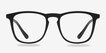 Central Matte Black PlasticEyeglass Frames from EyeBuyDirect, Front View