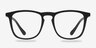 Central Matte Black PlasticEyeglass Frames from EyeBuyDirect, Front View