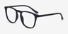Central Matte Black PlasticEyeglass Frames from EyeBuyDirect, Angle View