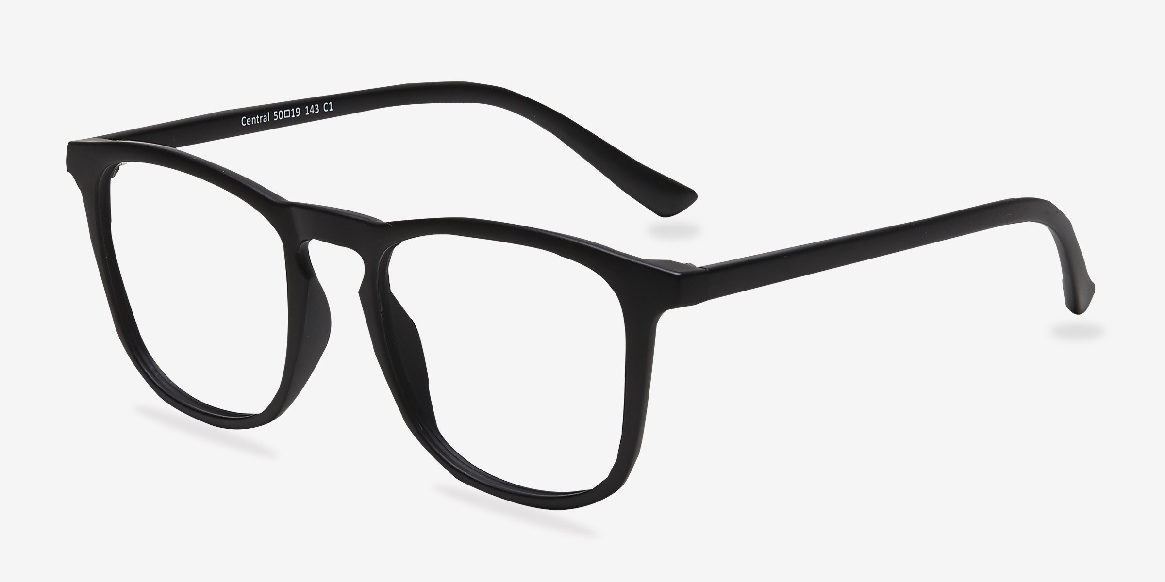 Central Square Matte Black Full Rim Eyeglasses Eyebuydirect 0679