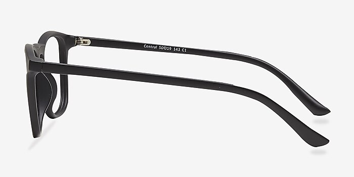 Central Matte Black Plastic Eyeglass Frames from EyeBuyDirect