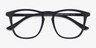 Central Matte Black PlasticEyeglass Frames from EyeBuyDirect, Closed View