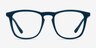 Central Matte Navy PlasticEyeglass Frames from EyeBuyDirect, Front View
