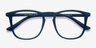 Central Matte Navy PlasticEyeglass Frames from EyeBuyDirect, Closed View