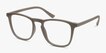 Central Light Brown PlasticEyeglass Frames from EyeBuyDirect, Angle View