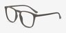Central Matte Green PlastiqueMontures de lunettes de vue d'EyeBuyDirect, Vue d'Angle