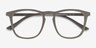 Central Matte Green PlastiqueMontures de lunettes de vue d'EyeBuyDirect, Vue Rapprochée
