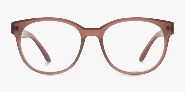 Grace Brown PlasticEyeglass Frames from EyeBuyDirect, Front View