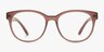 Grace Brown PlasticEyeglass Frames from EyeBuyDirect, Front View