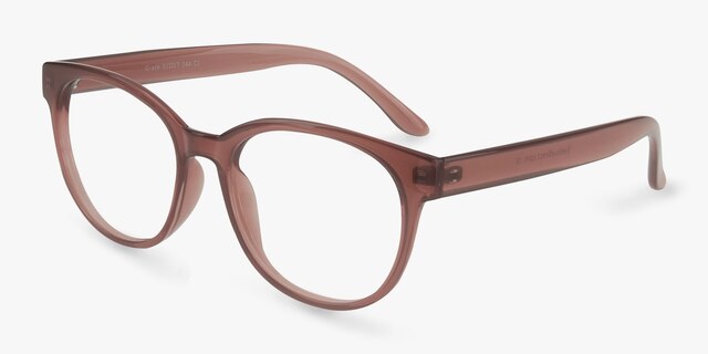 Grace Brown PlasticEyeglass Frames from EyeBuyDirect, Angle View