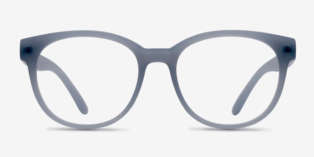 Grace Matte Blue PlastiqueMontures de lunettes de vue d'EyeBuyDirect, Vue de Face
