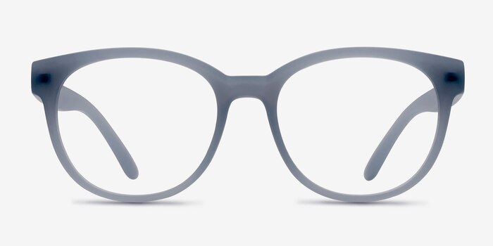 Grace Matte Blue Plastic Eyeglass Frames from EyeBuyDirect