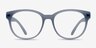 Grace Matte Blue PlastiqueMontures de lunettes de vue d'EyeBuyDirect, Vue de Face