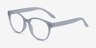 Grace Matte Blue PlastiqueMontures de lunettes de vue d'EyeBuyDirect, Vue d'Angle