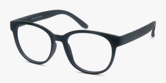 Grace Matte Green PlasticEyeglass Frames from EyeBuyDirect, Angle View