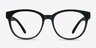 Grace Matte Black PlastiqueMontures de lunettes de vue d'EyeBuyDirect, Vue de Face