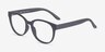 Grace Matte Black PlastiqueMontures de lunettes de vue d'EyeBuyDirect, Vue d'Angle