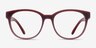 Grace Red PlasticEyeglass Frames from EyeBuyDirect, Front View