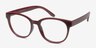 Grace Red PlasticEyeglass Frames from EyeBuyDirect, Angle View