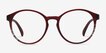 Delaware Matte Burgundy PlasticEyeglass Frames from EyeBuyDirect, Front View
