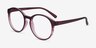 Delaware Matte Burgundy PlastiqueMontures de lunettes de vue d'EyeBuyDirect, Vue d'Angle