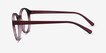 Delaware Matte Burgundy PlasticEyeglass Frames from EyeBuyDirect, Side View