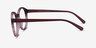 Delaware Matte Burgundy PlastiqueMontures de lunettes de vue d'EyeBuyDirect, Vue de Côté