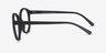Delaware Matte Black PlasticEyeglass Frames from EyeBuyDirect, Side View