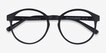 Delaware Matte Black PlasticEyeglass Frames from EyeBuyDirect, Closed View