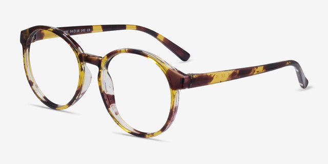 Delaware Écailles PlastiqueMontures de lunettes de vue d'EyeBuyDirect, Vue d'Angle