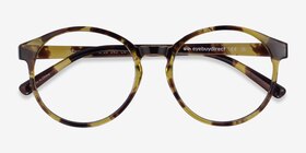 Delaware Écailles Plastique Montures de lunettes de vue d'EyeBuyDirect, Vue Rapprochée