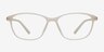 District Matte Beige PlasticEyeglass Frames from EyeBuyDirect, Front View