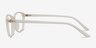 District Matte Beige PlasticEyeglass Frames from EyeBuyDirect, Side View