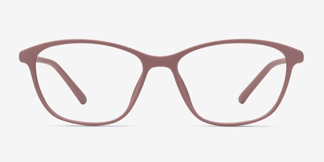 District Matte Pink PlastiqueMontures de lunettes de vue d'EyeBuyDirect, Vue de Face