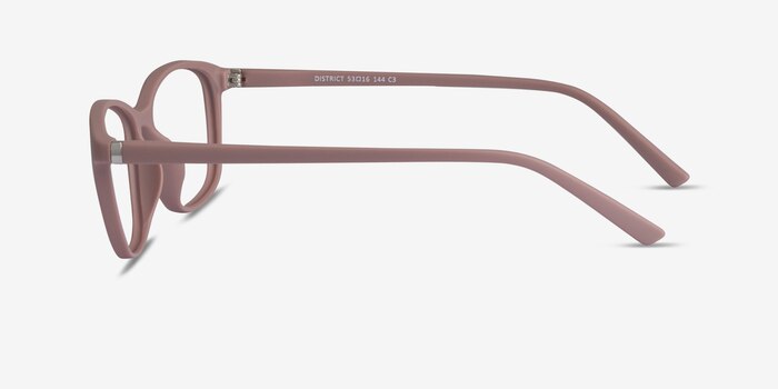 District Matte Pink Plastique Montures de lunettes de vue d'EyeBuyDirect