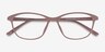 District Matte Pink PlastiqueMontures de lunettes de vue d'EyeBuyDirect, Vue Rapprochée