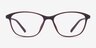 District Matte Burgundy PlasticEyeglass Frames from EyeBuyDirect, Front View