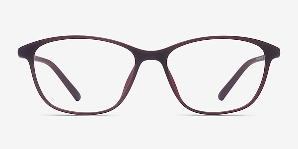 District Matte Burgundy Plastique Montures de lunettes de vue