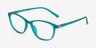 District Vert Mat PlastiqueMontures de lunettes de vue d'EyeBuyDirect, Vue d'Angle