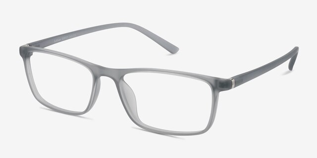 Sullivan Matte Gray PlasticEyeglass Frames from EyeBuyDirect, Angle View
