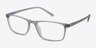 Sullivan Matte Gray PlasticEyeglass Frames from EyeBuyDirect, Angle View